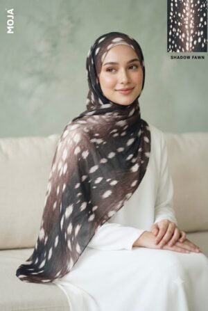 MOJA Deer Printed Chiffon Hijab (2m x 70cm)